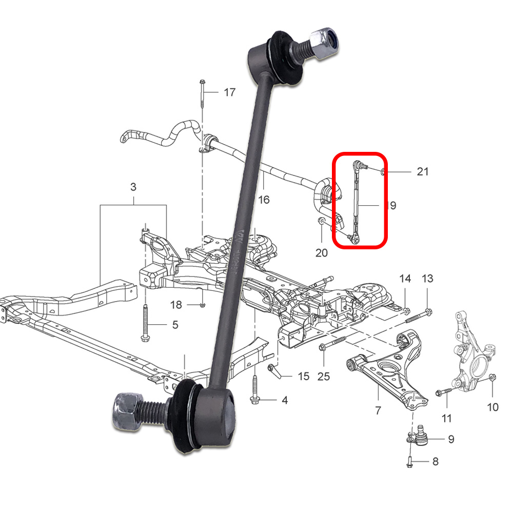 Motorcycle Gear Near Me - Lien de stabilisation avant gauche/droite pour