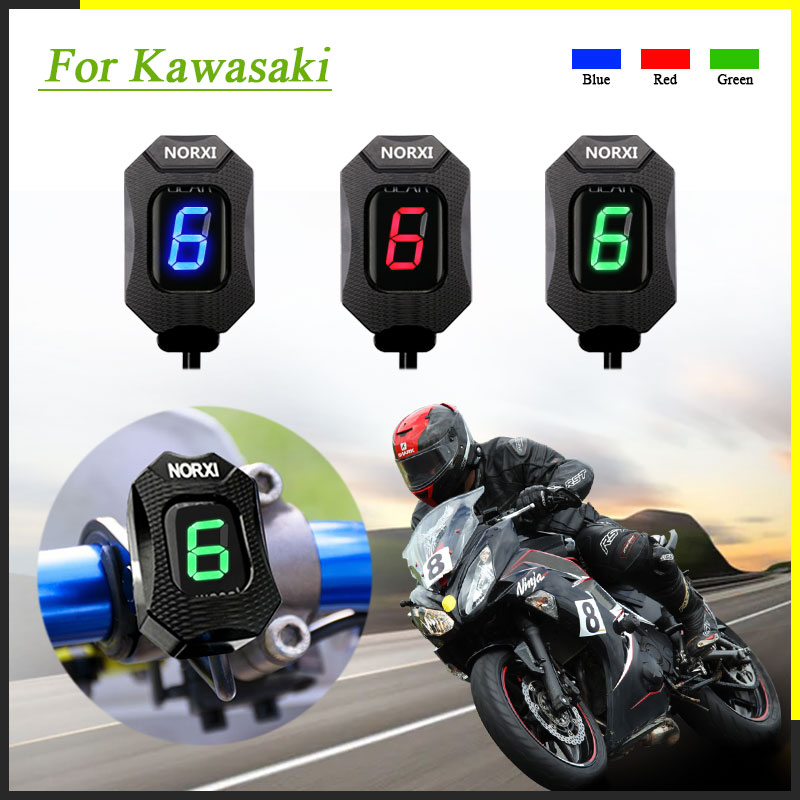 Motorcycle Gear Levels - Indicateur d'équipement de Moto pour Kawasaki