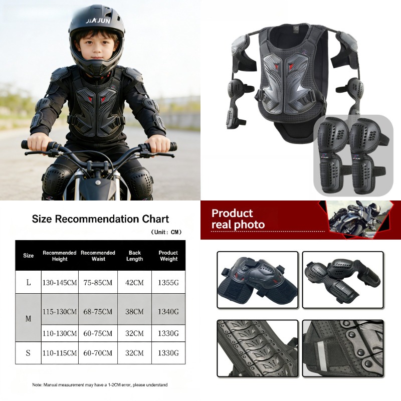 Motorcycle Gear For Kids - Nouveau Gilet de Protection pour Enfants,