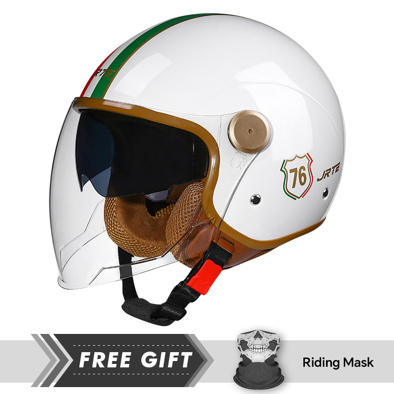 DOT ECE approuvé rétro 3/4 cas - Motorcycle Gear Store avis et prix