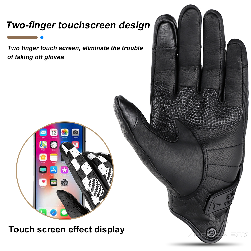 Gants de moto Vintage en cuir  - Motorcycle Gear Fox avis et prix