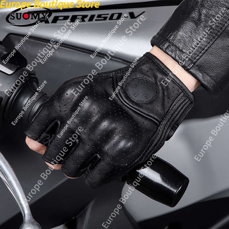 Gants de moto rétro à demi-doi - Motorcycle Gear For Women avis et prix