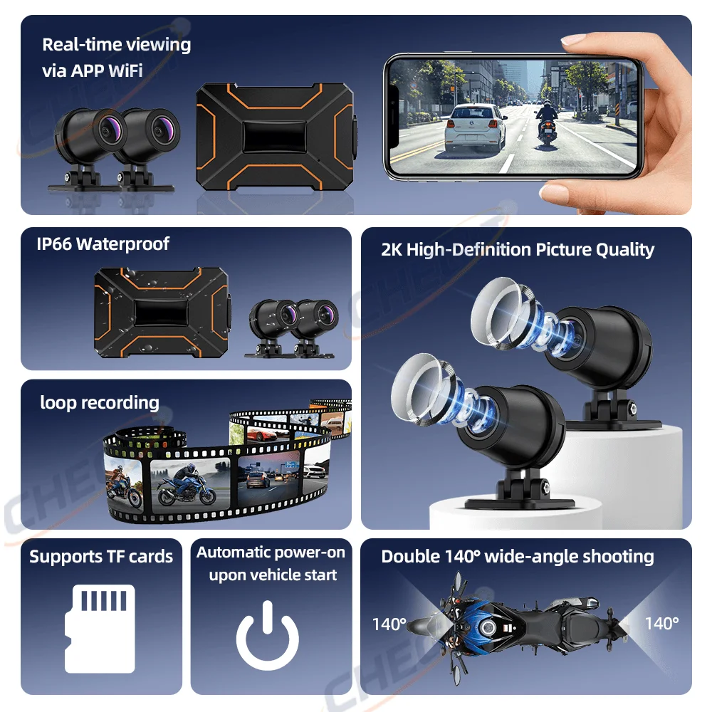 Caméra vidéo pour moto étanche - Motorcycle Gear Video avis et prix