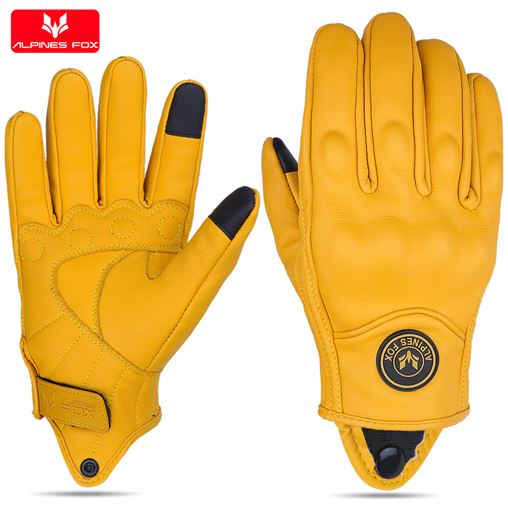 Gants de moto vintage en cuir  - Motorcycle Gear Fox avis et prix