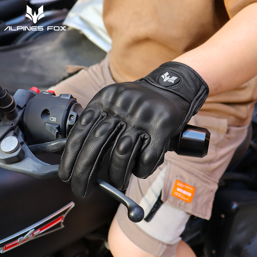 Gants de moto perforés en cuir - Motorcycle Gear Fox avis et prix