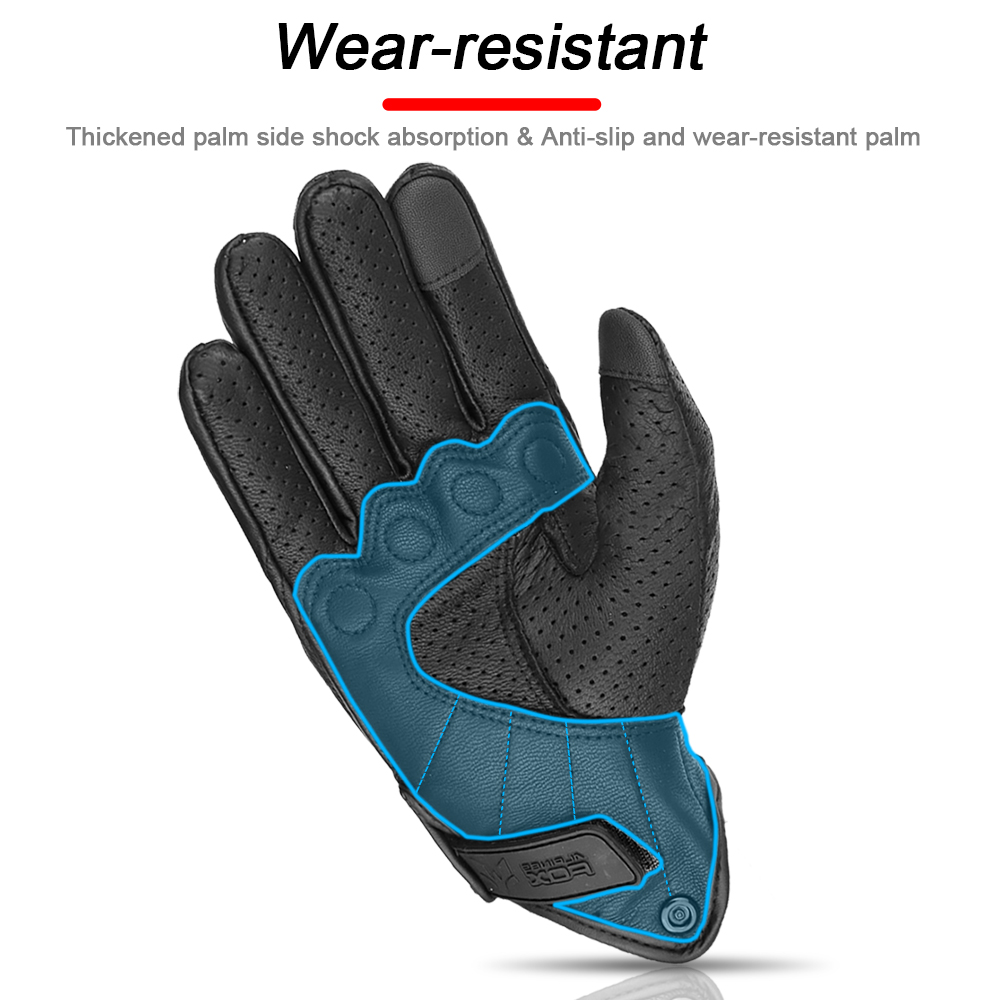 Gants de moto perforés en cuir - Motorcycle Gear Fox avis et prix