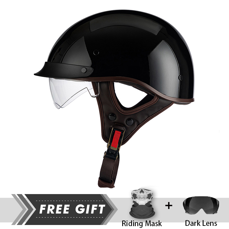 Casque de moto demi-visage pou - Motorcycle Gear Store avis et prix