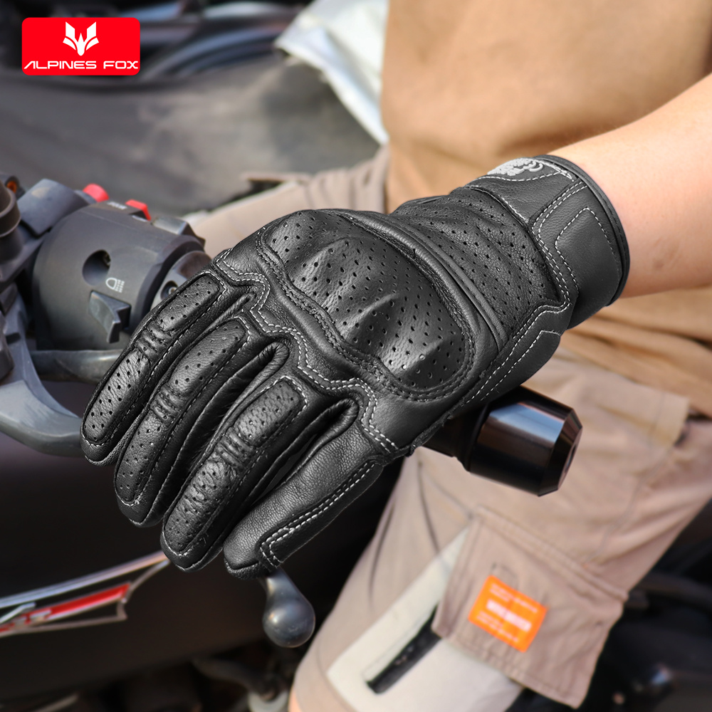 Gants de moto vintage en cuir  - Motorcycle Gear Fox avis et prix