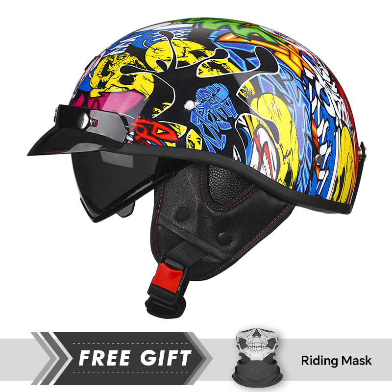 Demi-casque de moto DOT ECE 1/ - Motorcycle Gear Store avis et prix